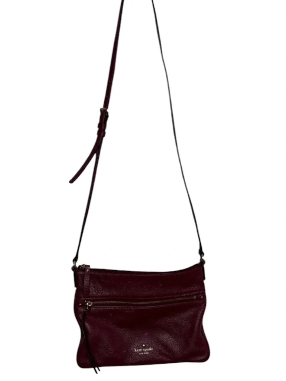 Kate Spade Marron Gabrielle Leather Crossbody Bag BLEMISH
